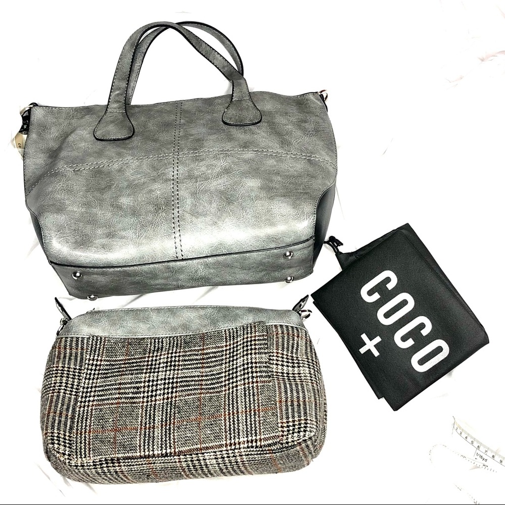 Coco + Carmen | Gray Two in One Travel Bag